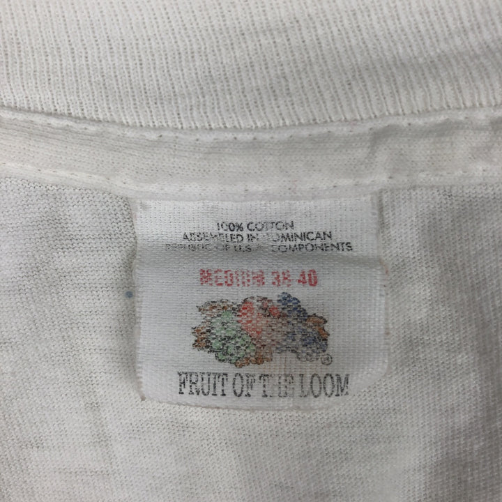 1980'S Fruit of the Loom Plain T-shirt, Men's Size M (approx.), Vintage cotton white type Vintage Second Hand