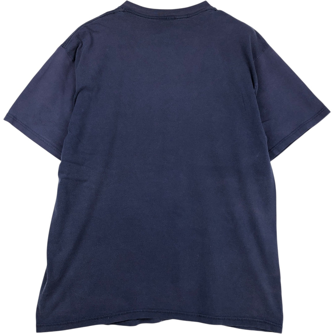 BVD Plain Pocket T-Shirt, Men's Size XL (Equivalent), Vintage cotton navy blue type Vintage Second Hand