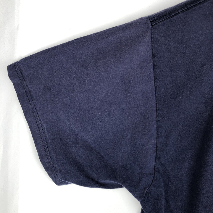 BVD Plain Pocket T-Shirt, Men's Size XL (Equivalent), Vintage cotton navy blue type Vintage Second Hand