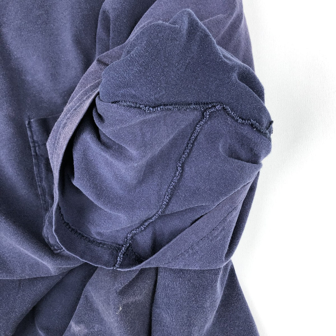 BVD Plain Pocket T-Shirt, Men's Size XL (Equivalent), Vintage cotton navy blue type Vintage Second Hand