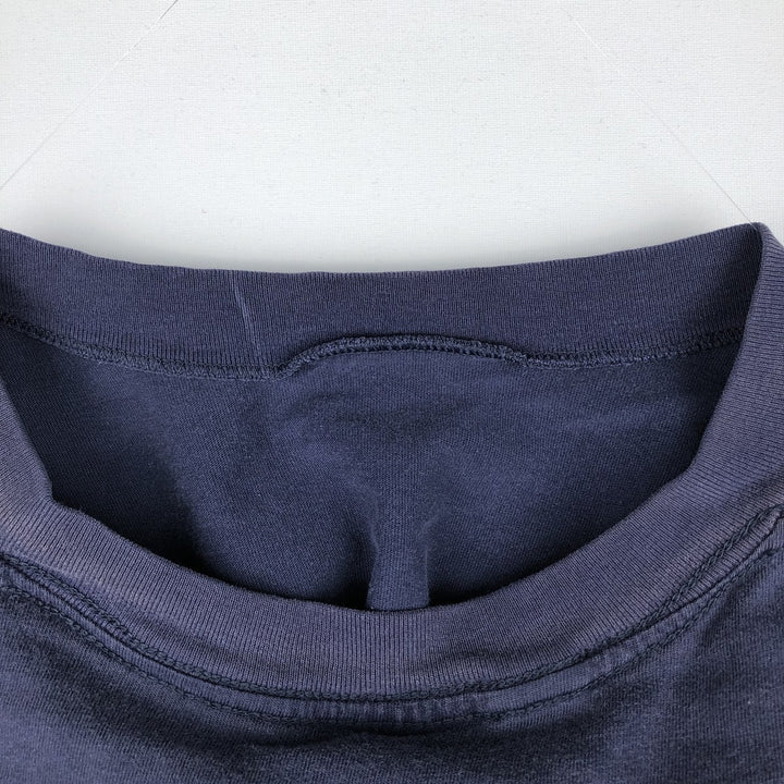BVD Plain Pocket T-Shirt, Men's Size XL (Equivalent), Vintage cotton navy blue type Vintage Second Hand