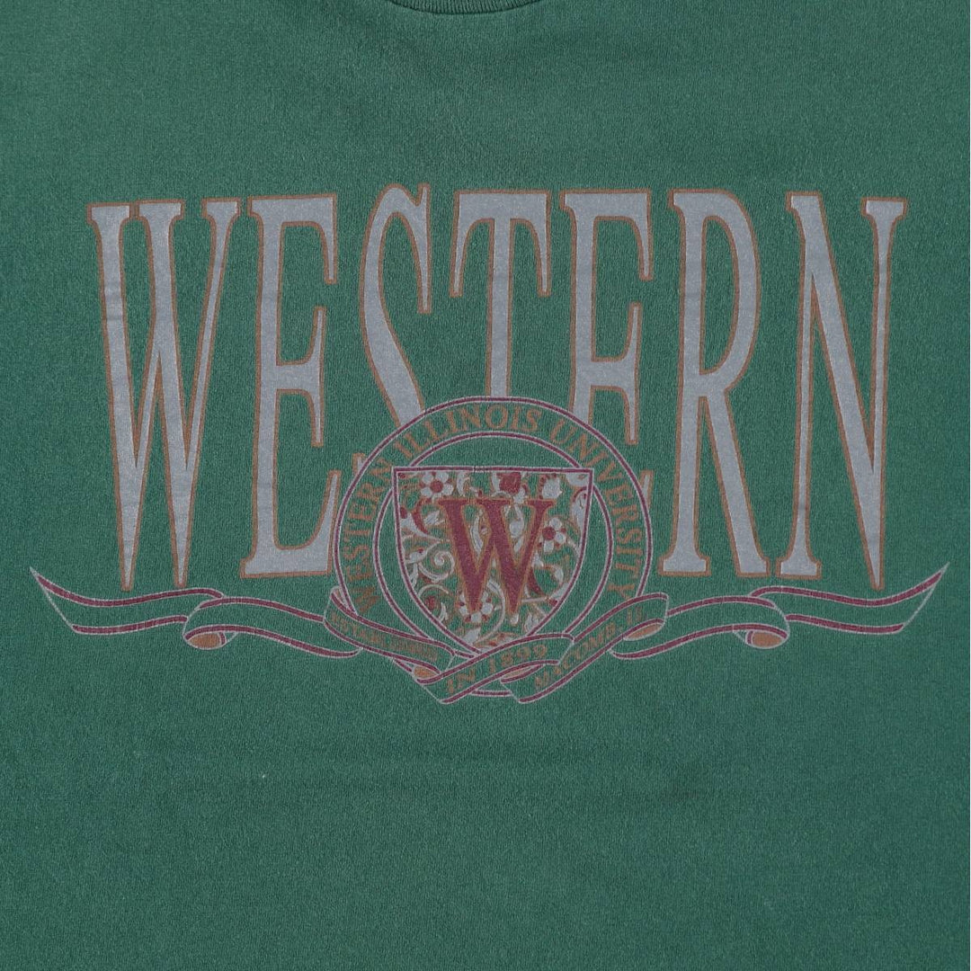 90'S Jansport College T-shirt, Made in USA, Men's XL, Vintage cotton green type Vintage Second Hand