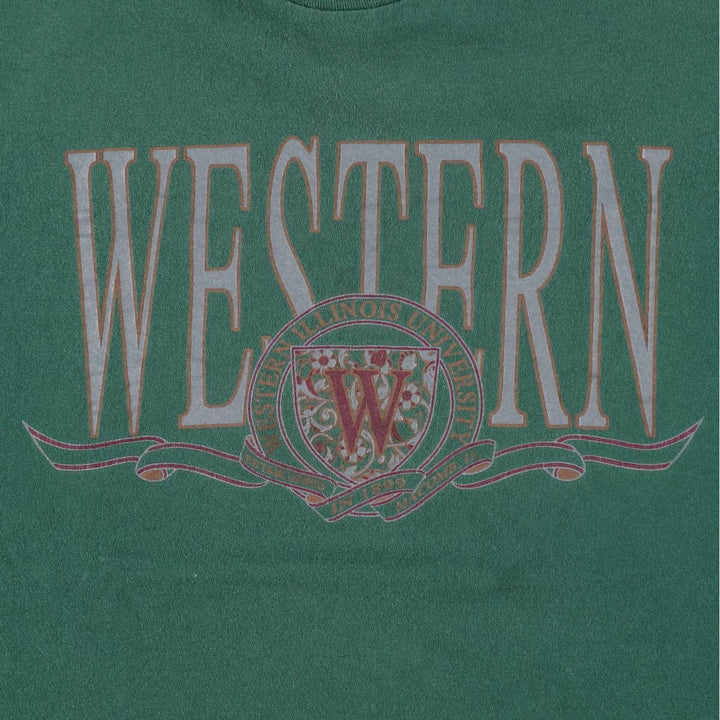 90'S Jansport College T-shirt, Made in USA, Men's XL, Vintage cotton green type Vintage Second Hand