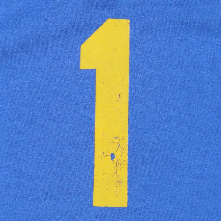 90'S Fruit of the Loom Brod Dugan Advertising T-Shirt, Made in USA, Men's XXL equivalent, Vintage cotton blue type Vintage Second Hand