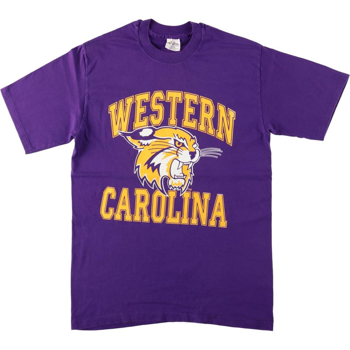 ~90'S The Cotton Exchange College T-shirt, Made in USA, Men's Size L (approx.), Vintage cotton purple type Vintage Second Hand