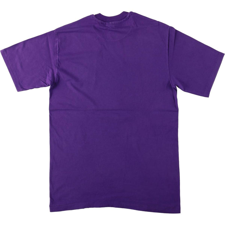 ~90'S The Cotton Exchange College T-shirt, Made in USA, Men's Size L (approx.), Vintage cotton purple type Vintage Second Hand