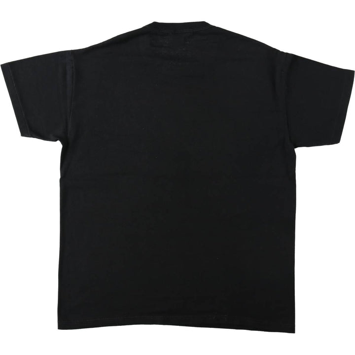 ~90'S Russell College T-shirt, Made in USA, Men's Size L (approx.), Vintage polyester black type Vintage Second Hand