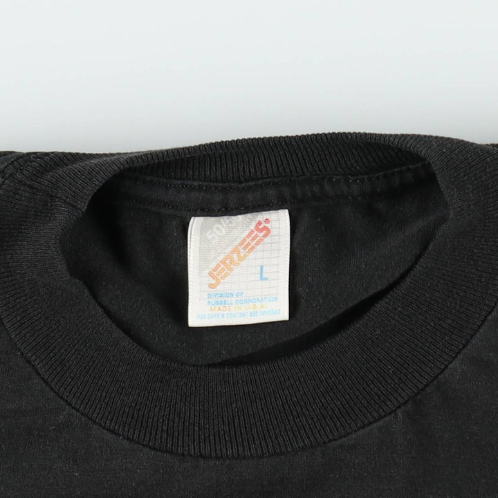 90'S Jerzees 50 cotton black type Vintage Second Hand