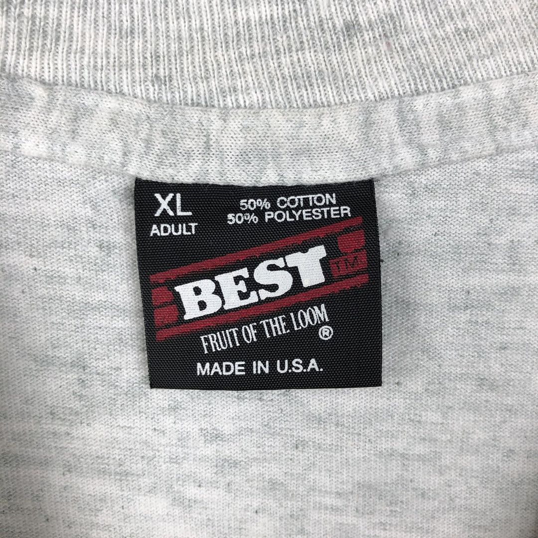 90'S Fruit of the Loom Marvin the Martian College T-shirt, Made in USA, Men's XL equivalent. cotton gray type Vintage Second Hand