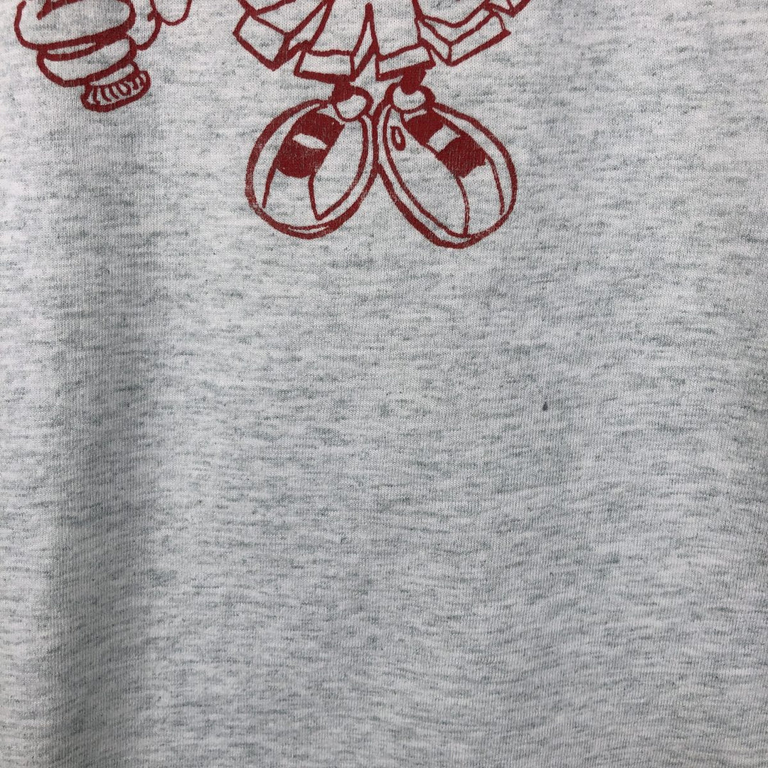 90'S Fruit of the Loom Marvin the Martian College T-shirt, Made in USA, Men's XL equivalent. cotton gray type Vintage Second Hand
