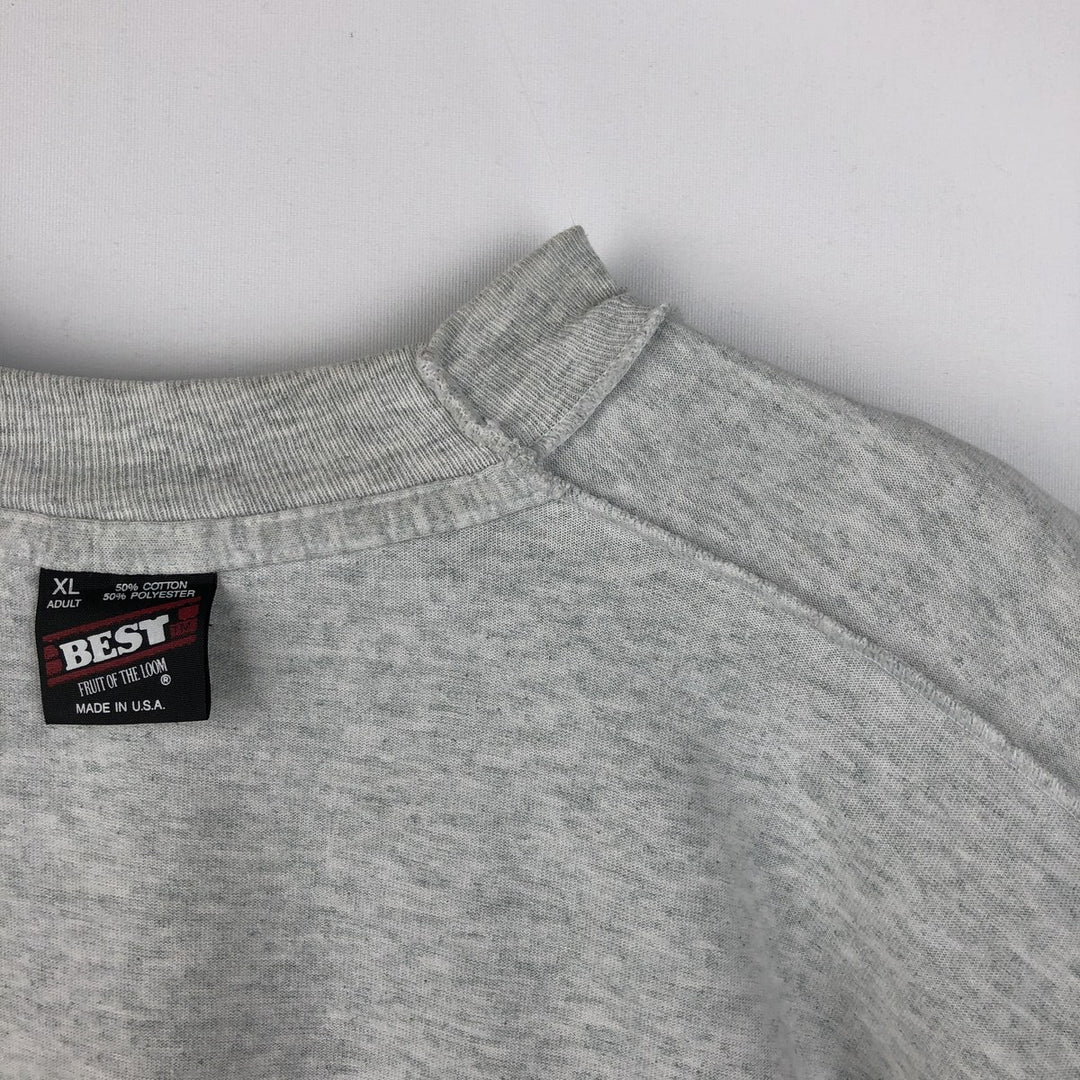 90'S Fruit of the Loom Marvin the Martian College T-shirt, Made in USA, Men's XL equivalent. cotton gray type Vintage Second Hand