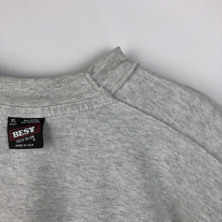 90'S Fruit of the Loom Marvin the Martian College T-shirt, Made in USA, Men's XL equivalent. cotton gray type Vintage Second Hand