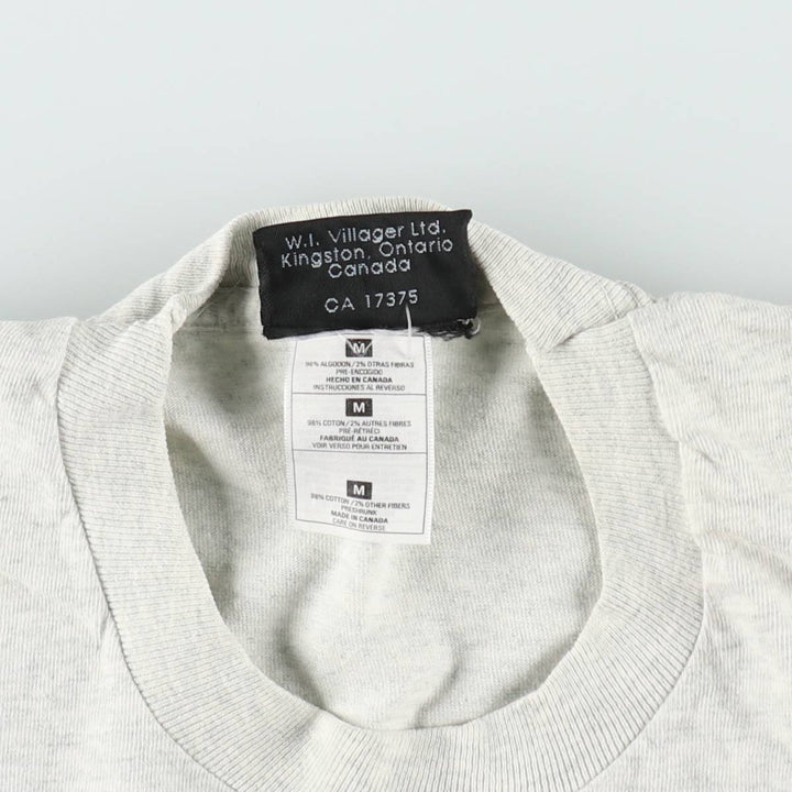 ~90'S ADEA College T-shirt, Made in Canada, Men's Size M (approx.), Vintage cotton gray type Vintage Second Hand