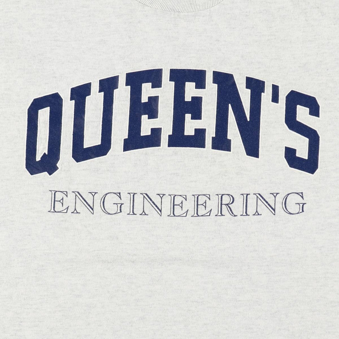 ~90'S ADEA College T-shirt, Made in Canada, Men's Size M (approx.), Vintage cotton gray type Vintage Second Hand