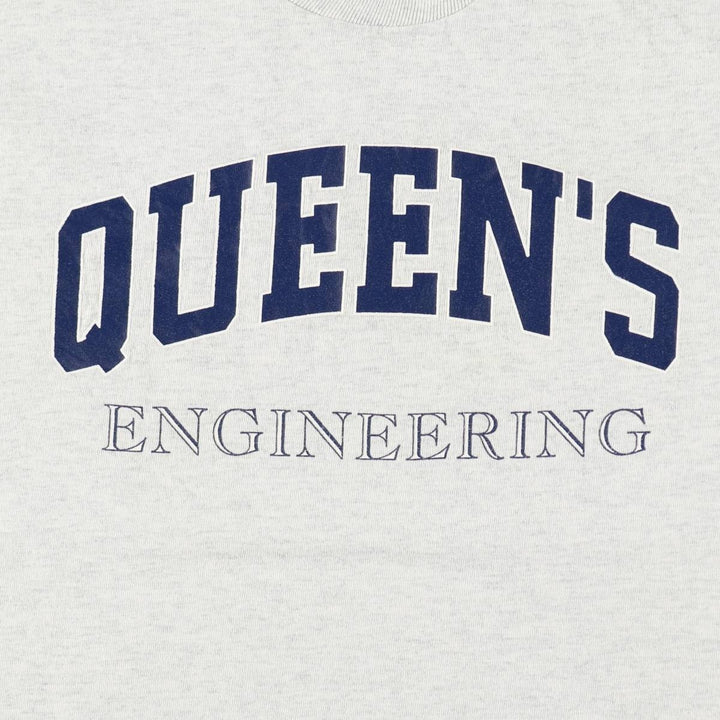 ~90'S ADEA College T-shirt, Made in Canada, Men's Size M (approx.), Vintage cotton gray type Vintage Second Hand