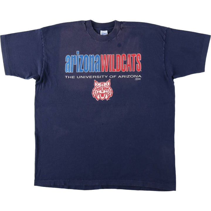 ~90'S SALEM SPORTSWEAR College T-shirt, Made in USA, Men's XL equivalent, Vintage cotton navy blue type Vintage Second Hand