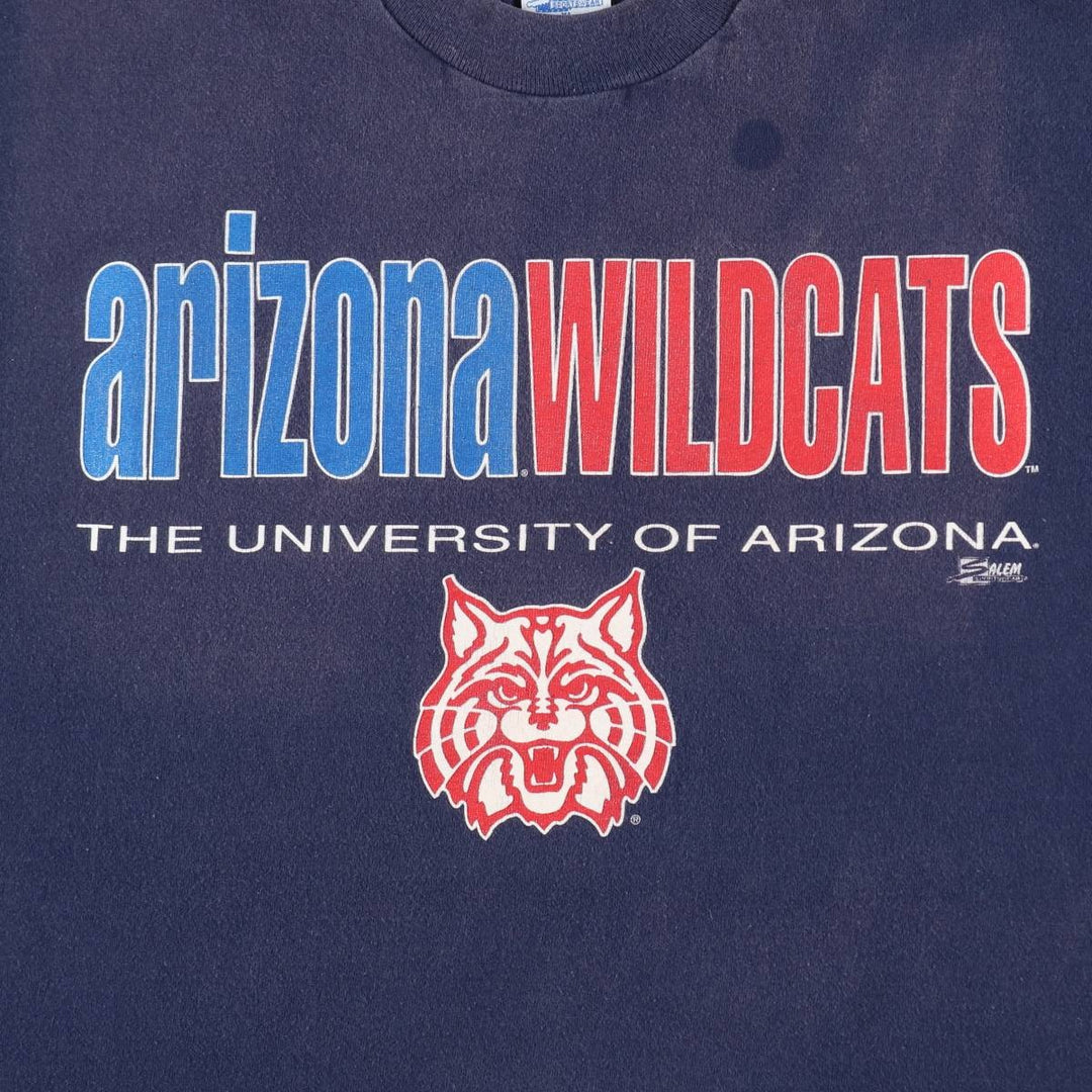 ~90'S SALEM SPORTSWEAR College T-shirt, Made in USA, Men's XL equivalent, Vintage cotton navy blue type Vintage Second Hand