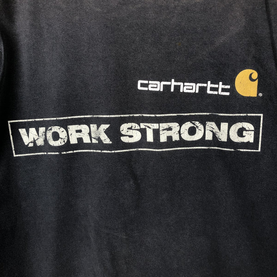 Carhartt Short Sleeve Pocket T-Shirt Men's XL cotton navy blue type Vintage Second Hand