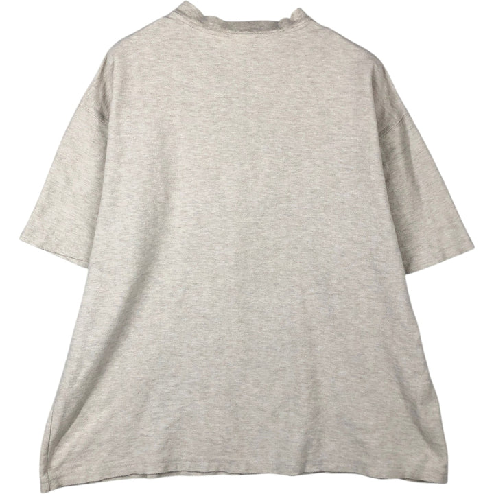 Carhartt Herringbone Henley Neck Short-Sleeve T-Shirt, Men's Size XL (approx.) cotton white type Vintage Second Hand