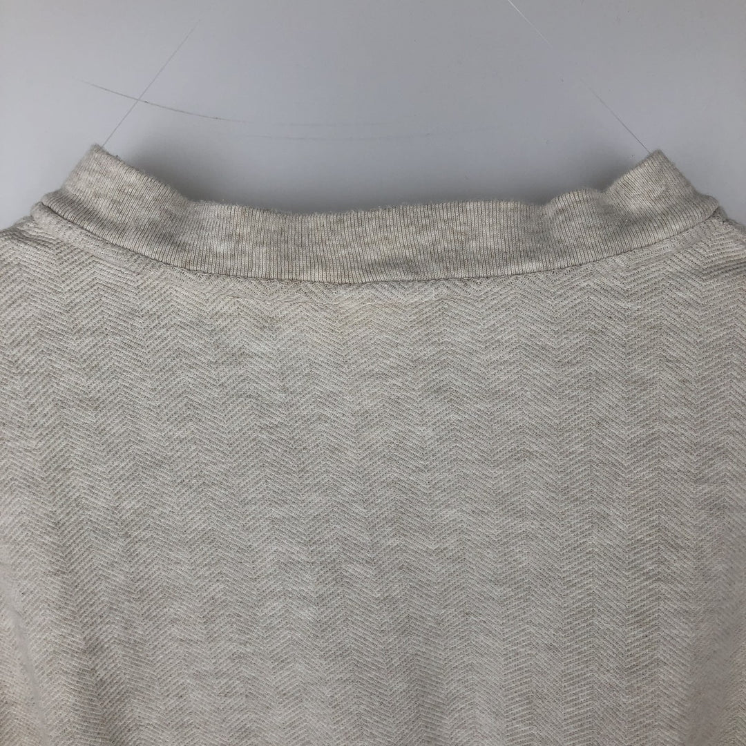 Carhartt Herringbone Henley Neck Short-Sleeve T-Shirt, Men's Size XL (approx.) cotton white type Vintage Second Hand