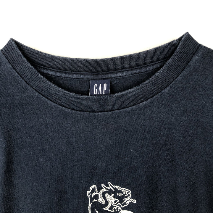 2000'S GAP Old Gap Short-Sleeve Printed T-Shirt, Men's Size XL (approx.) cotton navy blue type Vintage Second Hand