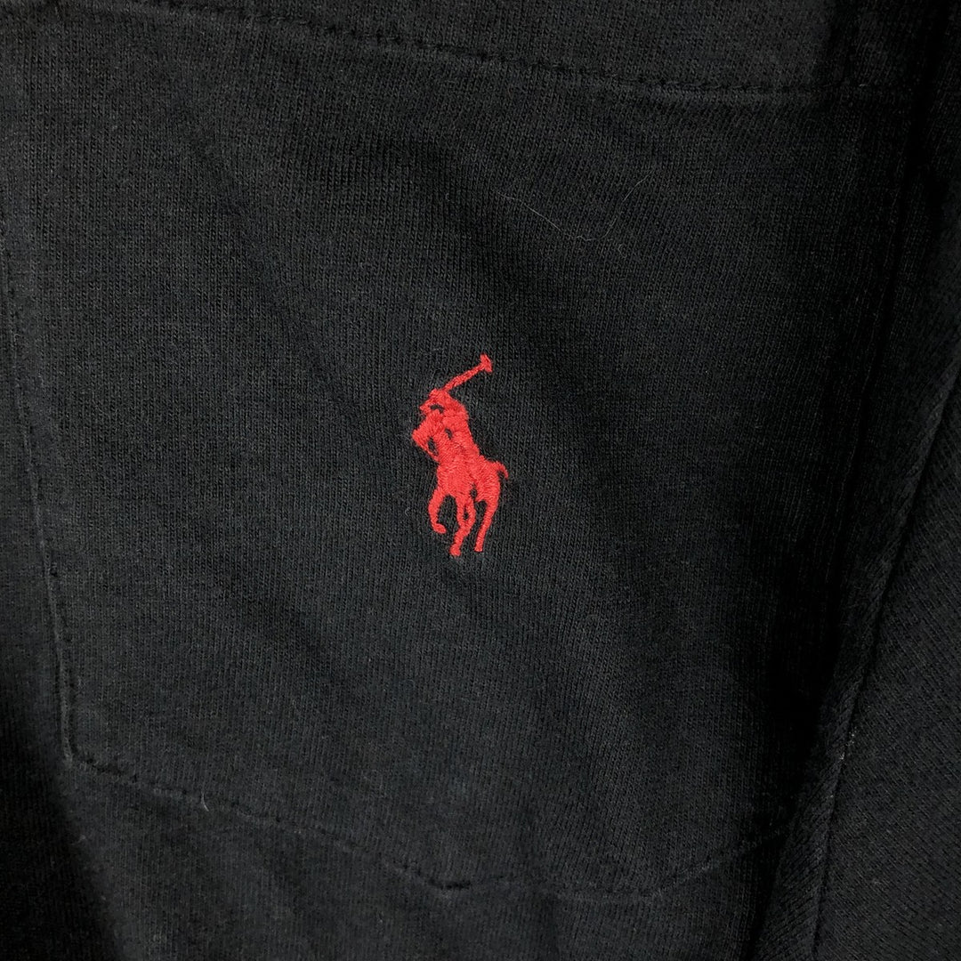 Ralph Lauren POLO by Ralph Lauren Short Sleeve One Point Logo Pocket T-Shirt Men's L cotton black type Vintage Second Hand