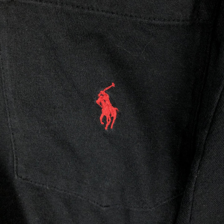 Ralph Lauren POLO by Ralph Lauren Short Sleeve One Point Logo Pocket T-Shirt Men's L cotton black type Vintage Second Hand