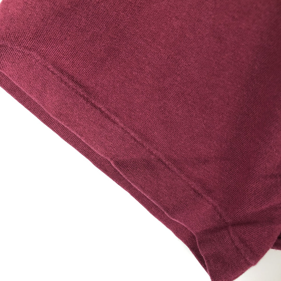 Ralph Lauren POLO by Ralph Lauren Short Sleeve One Point Logo Pocket T-Shirt Men's M cotton Red type red-purple Vintage Second Hand