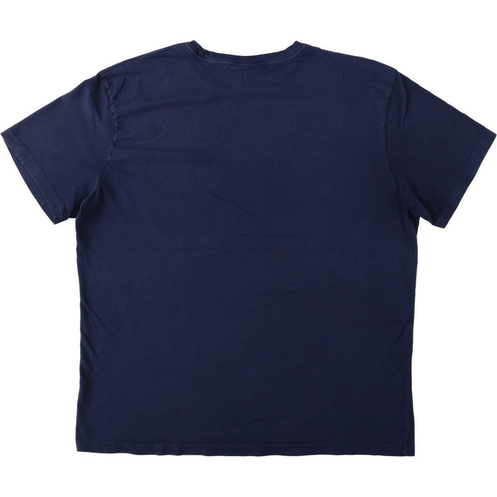 Ralph Lauren POLO by Ralph Lauren short sleeve one point logo T-shirt men's L size cotton navy blue type Vintage Second Hand