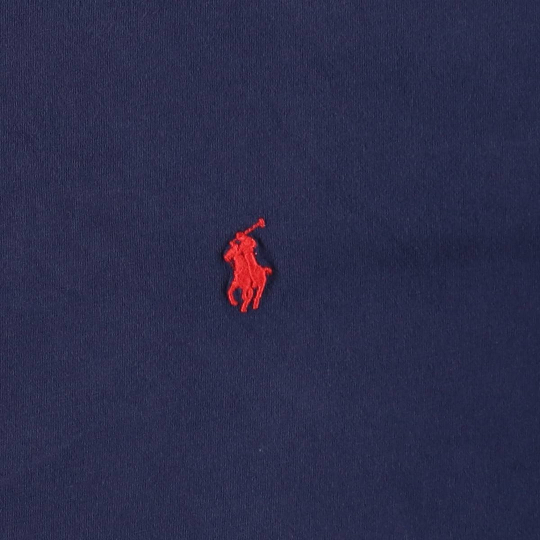 Ralph Lauren POLO by Ralph Lauren short sleeve one point logo T-shirt men's L size cotton navy blue type Vintage Second Hand