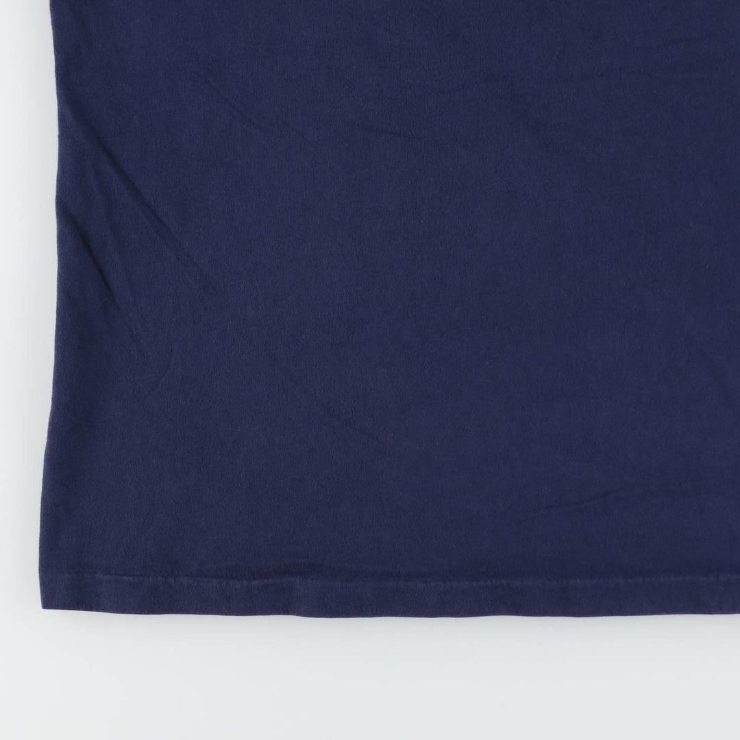 Ralph Lauren POLO by Ralph Lauren short sleeve one point logo T-shirt men's L size cotton navy blue type Vintage Second Hand