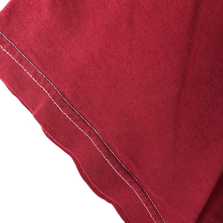 Ralph Lauren CHAPS Short-Sleeve T-Shirt with One-Point Logo Pocket, Men's Size M (approx.) cotton red type Vintage Second Hand
