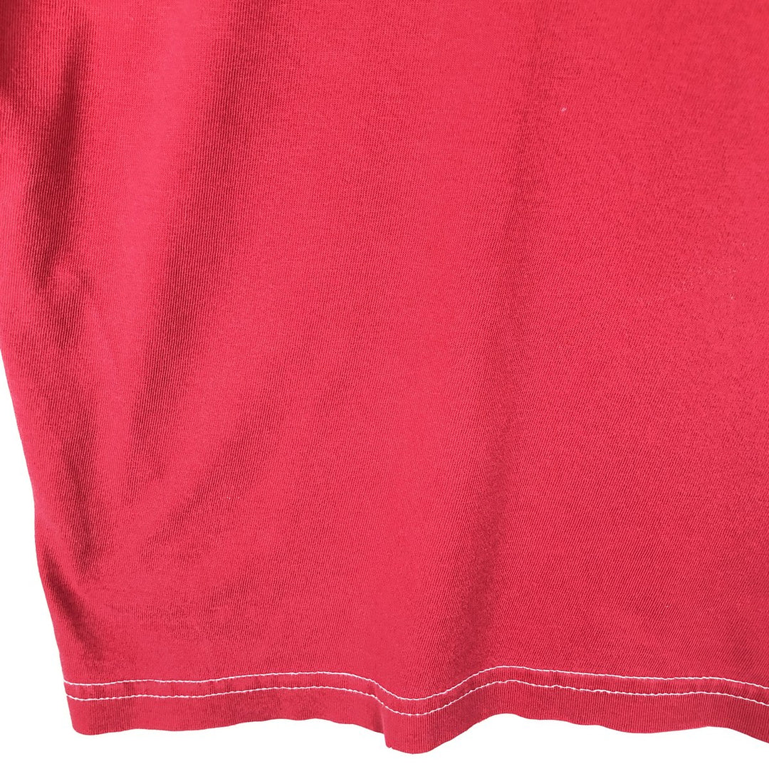 Ralph Lauren CHAPS Short-Sleeve T-Shirt with One-Point Logo Pocket, Men's Size M (approx.) cotton red type Vintage Second Hand