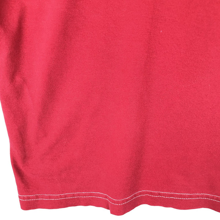 Ralph Lauren CHAPS Short-Sleeve T-Shirt with One-Point Logo Pocket, Men's Size M (approx.) cotton red type Vintage Second Hand