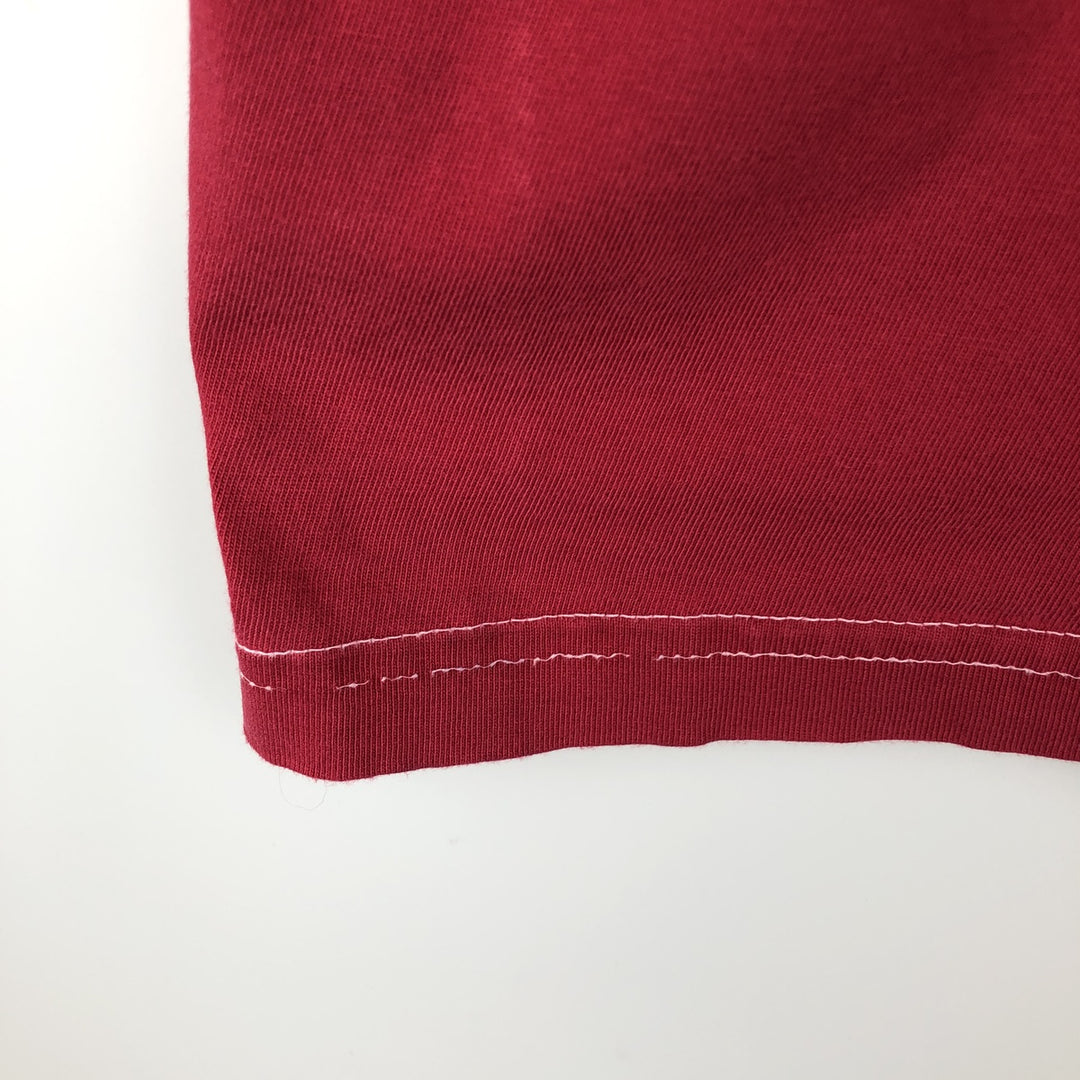 Ralph Lauren CHAPS Short-Sleeve T-Shirt with One-Point Logo Pocket, Men's Size M (approx.) cotton red type Vintage Second Hand