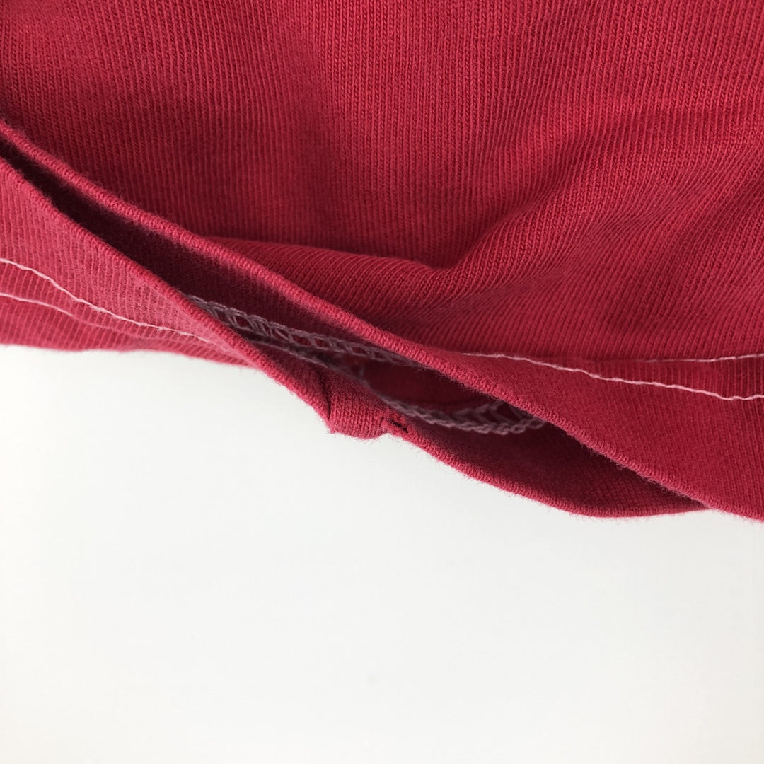 Ralph Lauren CHAPS Short-Sleeve T-Shirt with One-Point Logo Pocket, Men's Size M (approx.) cotton red type Vintage Second Hand