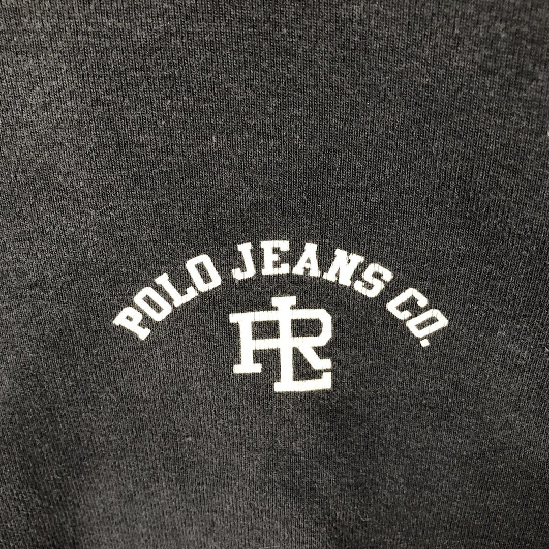 Ralph Lauren POLO JEANS COMPANY Short Sleeve Logo T-Shirt Men's XL cotton black type Vintage Second Hand