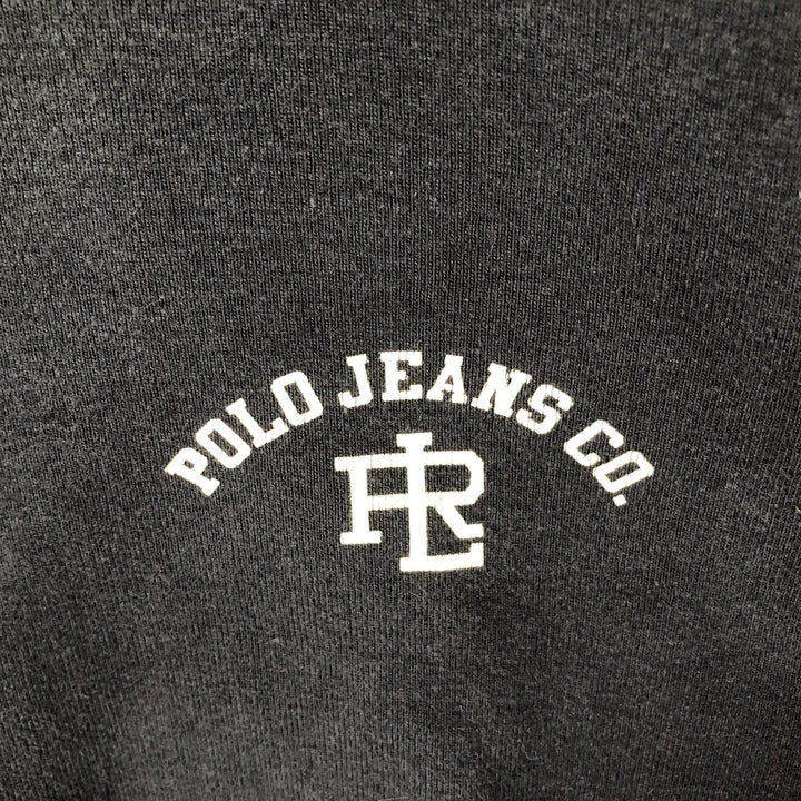 Ralph Lauren POLO JEANS COMPANY Short Sleeve Logo T-Shirt Men's XL cotton black type Vintage Second Hand