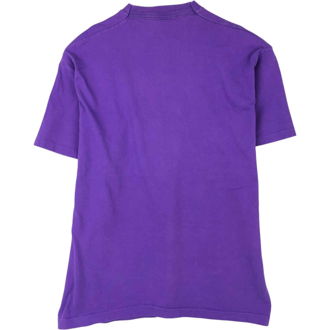 Calvin Klein Jeans Short-Sleeve Logo T-Shirt, Made in Canada, Men's Size XL (approx.) cotton purple type Vintage Second Hand