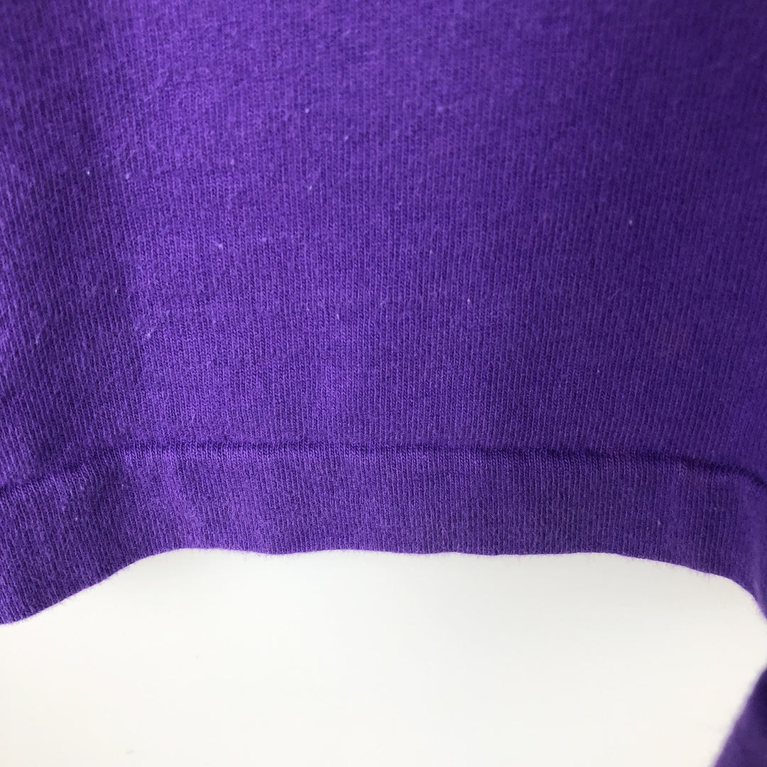 Calvin Klein Jeans Short-Sleeve Logo T-Shirt, Made in Canada, Men's Size XL (approx.) cotton purple type Vintage Second Hand