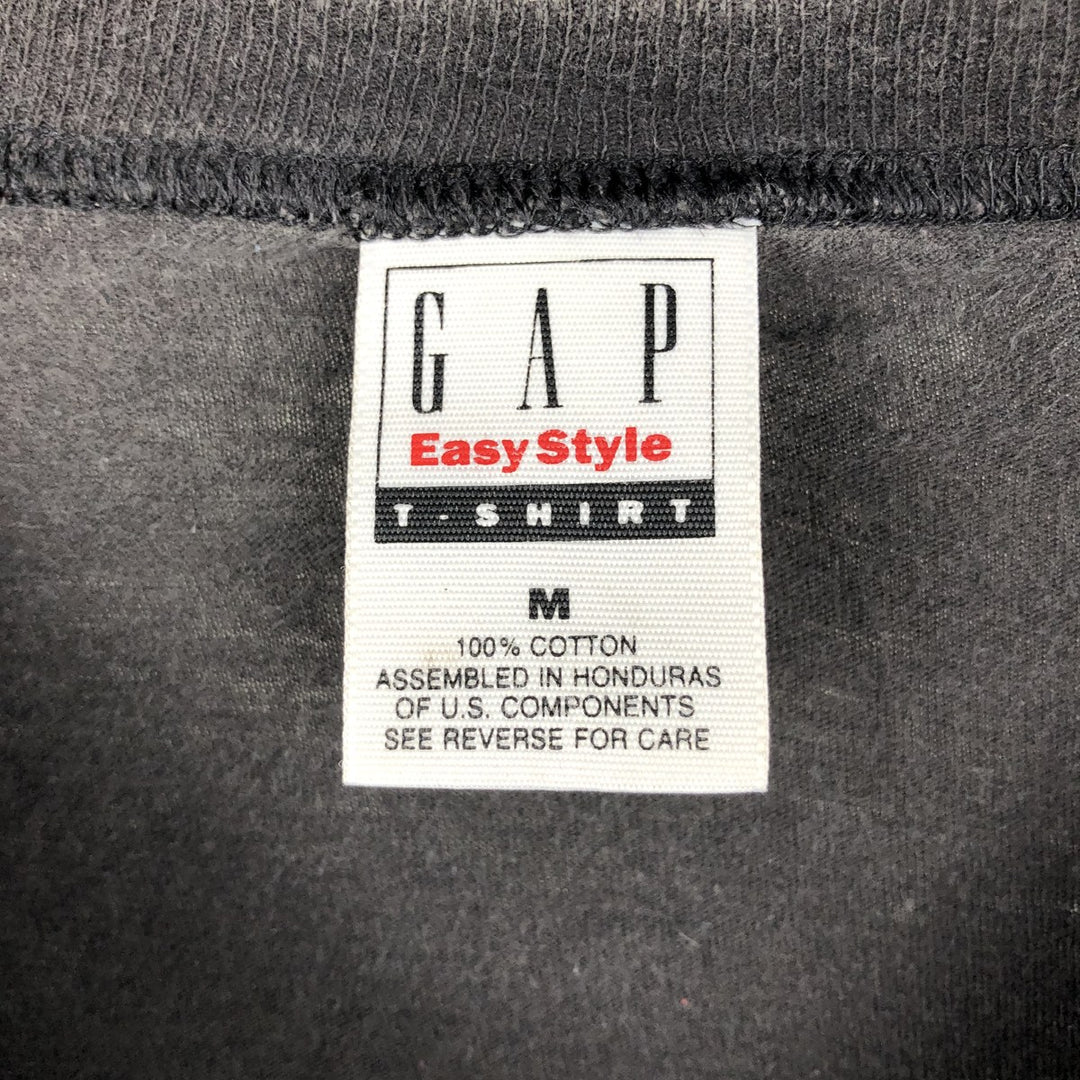 90'S GAP Old GAP Short-Sleeve T-Shirt, Men's Size M cotton black type Vintage Second Hand