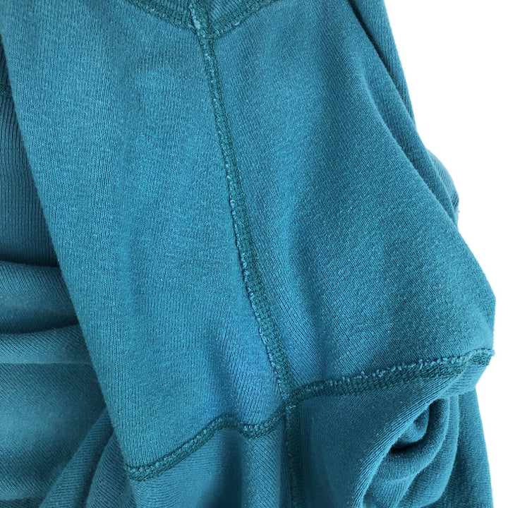90'S LLBean Henley neck short sleeve T-shirt, men's XL size, vintage unclear blue type Vintage Second Hand