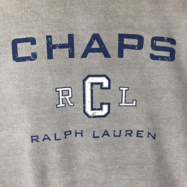 Ralph Lauren CHAPS Short-Sleeve Logo T-Shirt, Men's Size L (approx.) cotton Khaki type Vintage Second Hand