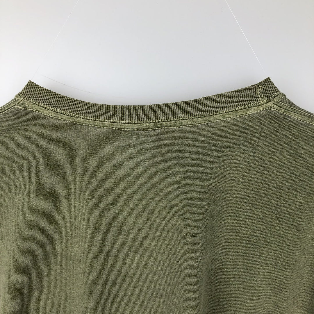 Ralph Lauren CHAPS Short-Sleeve Logo T-Shirt, Men's Size L (approx.) cotton Khaki type Vintage Second Hand