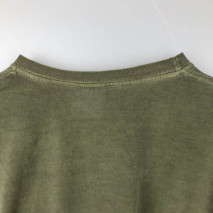 Ralph Lauren CHAPS Short-Sleeve Logo T-Shirt, Men's Size L (approx.) cotton Khaki type Vintage Second Hand