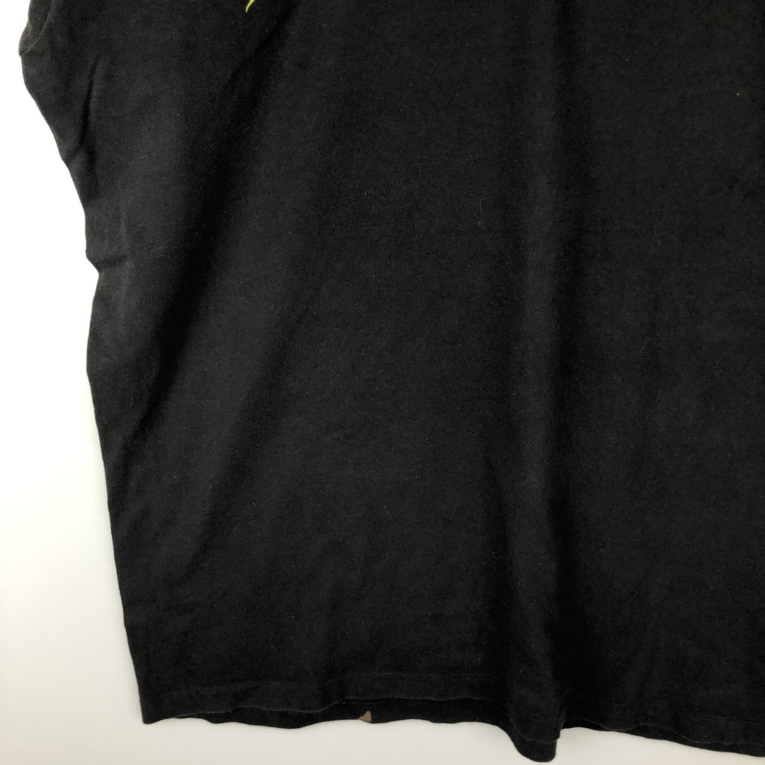 Ralph Lauren POLO SPORT fish print short-sleeved T-shirt, made in the USA, men's size L equivalent. cotton black type Vintage Second Hand