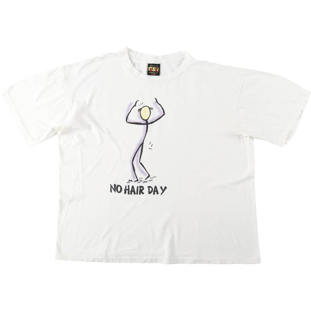 90'S TSI Print T-Shirt, Men's XL equivalent, Vintage cotton white type Vintage Second Hand