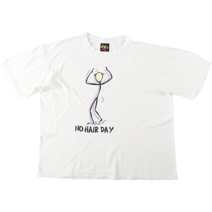 90'S TSI Print T-Shirt, Men's XL equivalent, Vintage cotton white type Vintage Second Hand