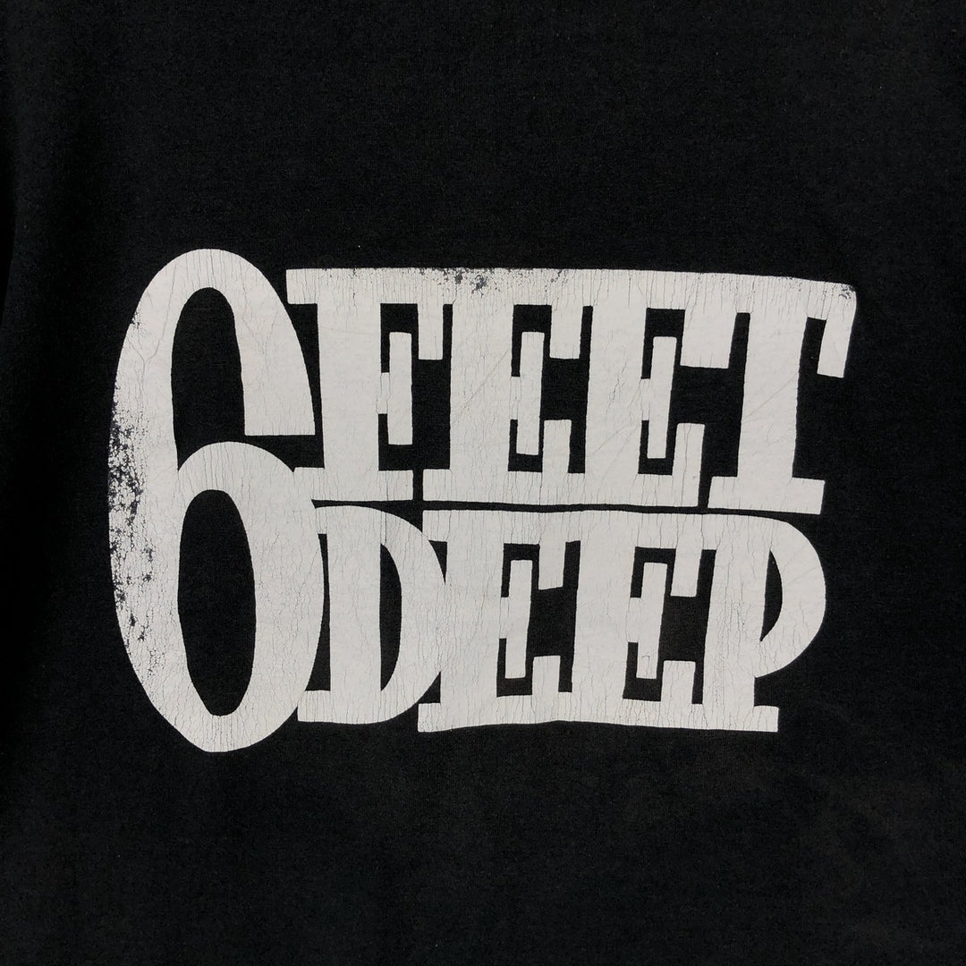 90'S SCREEN STARS Printed T-shirt Made in USA Men's XL Vintage cotton black type Vintage Second Hand
