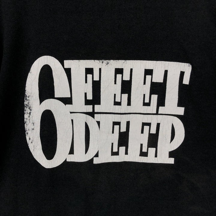 90'S SCREEN STARS Printed T-shirt Made in USA Men's XL Vintage cotton black type Vintage Second Hand